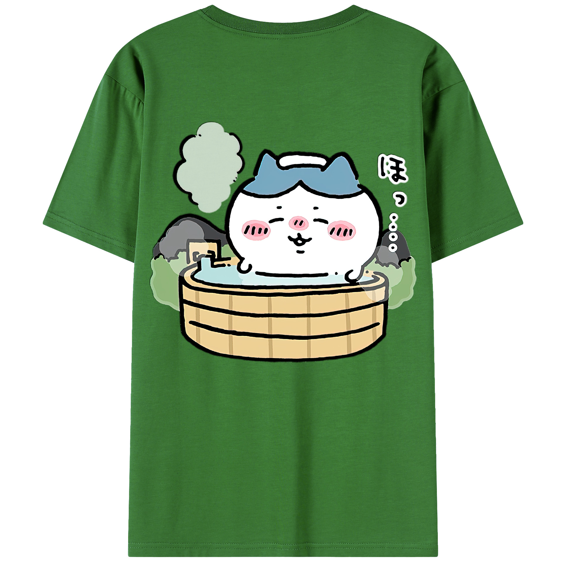 （画像用） ちいかわ ハチワレ Chii-kawa hachiware レディース半袖Tシャツ(バックプリント)